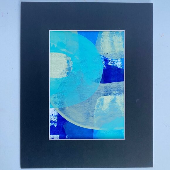 Intersectionality 4 Original Abstract Acrylic Painting 8x10in Matted Frame Ready - Picture 2 of 8